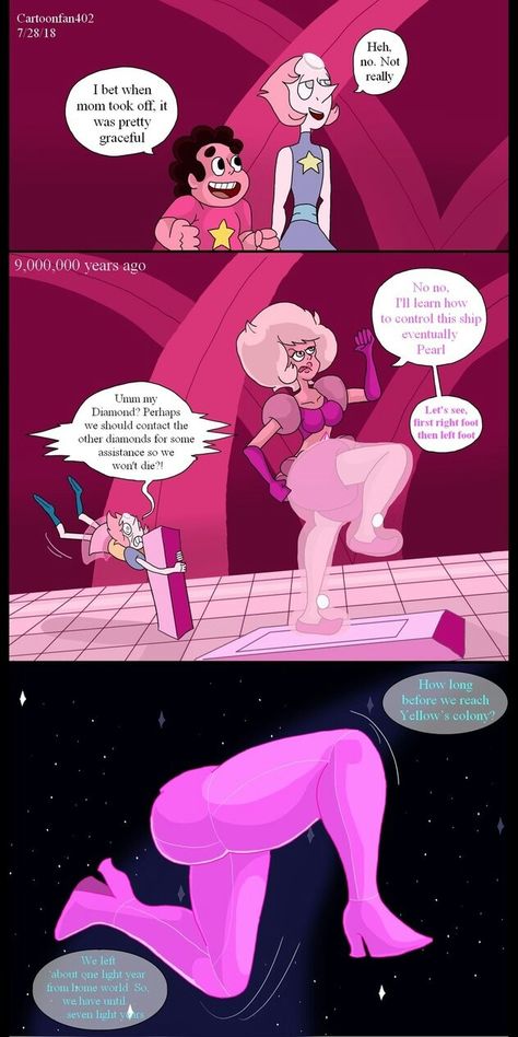 Flashback!! 🤩 Steven Universe Pink Diamond, Steven Universe Fan Fusions, Steven Uni, Diamond Comics, Steven Universe Diamond, Pink Diamond Steven Universe, Steven Universe Anime, Steven Universe Au, Steven Universe Drawing