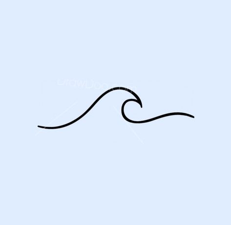 Wind Tattoo, Tattoo Klein, Small Wave Tattoo, Water Symbol, Greek Symbol, Wave Tattoo, Marine Sea, Stick N Poke, Waves Tattoo