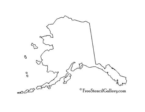 Alaska Tattoo, Alaska Map, Alaska Art, World Countries, Stencil Outline, Outline Tattoo, Free State, Outline Drawing, Free Stencils