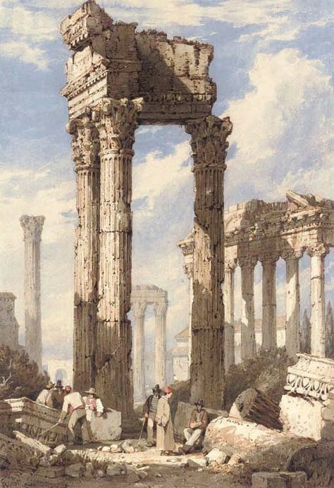 QUEST FOR BEAUTY Temple Of Saturn, Forum Rome, Architecture Antique, Manchester Art, Rome Antique, Architecture Painting, Roman Art, Fantasy Castle, Ancient City