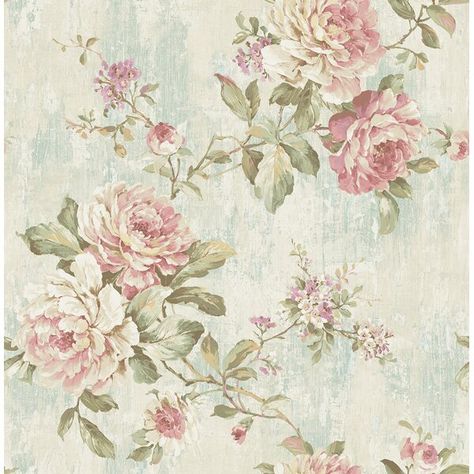 Inspired by the grand homes of Europe, this exquisite Blooming Rose 32.81' L x 20.5" W Wallpaper Roll is rich in texture and tradition. Blending the past and present with updated styling on classic designs of florals, scrolls, and the fleur de lis. Perfect for both classic and transitional interiors. Roll Paper, Embossed Wallpaper, W Wallpaper, Brick Wallpaper, Blooming Rose, Calming Colors, Floral Vine, Rose Wallpaper, Past And Present