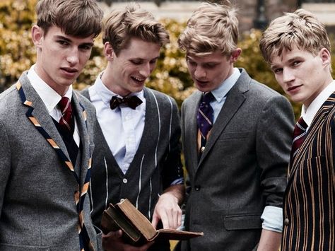 You have an abundance of blazers and dress socks. | 67 Telltale Signs That You Went To BoardingSchool Prep School Uniform, Prep Boys, Boarding School Aesthetic, Men In Suits, Gallagher Girls, The Wombats, Style College, Preppy Boys, An Open Book