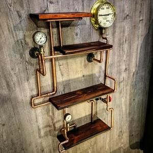 Steampunk Shelves, Steampunk Interior Design, Décor Steampunk, Steampunk Interior, Steampunk Wall Art, Rustic Furniture Design, Steampunk Furniture, Wall Art Uk, Steampunk Wall