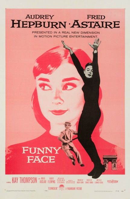 Funny Face, 1957 US One Sheet 41½ x 27 in. (105.5 x 68.5 cm.) Backed on linen Audrey Hepburn Movie Posters, Audrey Hepburn Movies, Funniest Pics, Movie Musicals, Musicals Funny, Richard Avedon, Fred Astaire, Original Movie Posters, Film Prints