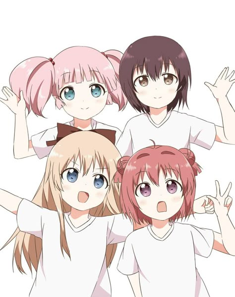 Those easygoing folk. Four Friends Anime, Anime Best Friends Group, 4 Friends Anime, 4 Anime Best Friends, 3 Anime Best Friends, Anime Friends Group, Anime Bestie, Anime Group Of Friends, Friends Anime