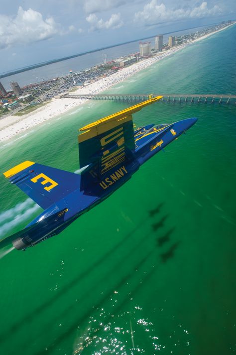 An Insider's Guide to the Blue Angels Pensacola Beach Air Show | Visit Pensacola Blue Angels Air Show, Tomcat F14, On The Wings Of Love, Jet Fighter Pilot, Pensacola Florida, Air Fighter, Navy Aircraft, Pensacola Beach, Military Jets