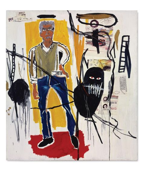 WILD AT HEART | A Jean-Michel Basquiat portrait of Gagosian, ‘Larry,’ from 1985 Jan Michael Basquiat, Jean-michel Basquiat Paintings, Michael Basquiat, Short Painting, Jm Basquiat, New York 80s, Jean Michel Basquiat Art, Nyc Locations, Basquiat Paintings