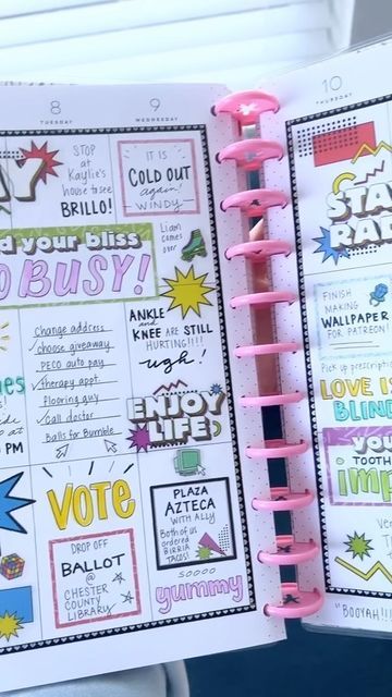 Happy Planner Ideas Inspiration, Functional Planning, Chip Bags, Planner Spread, Cool Writing, Planner Inspiration, Marker Art, Brush Pen, Sticker Book