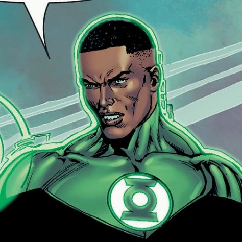 John Stewart Green Lantern Art, Blk Pfp, Green Lantern John Stewart, John Stewart Green Lantern, Green Lanterns, Black Heroes, Black Superheroes, Lantern Art, John Stewart