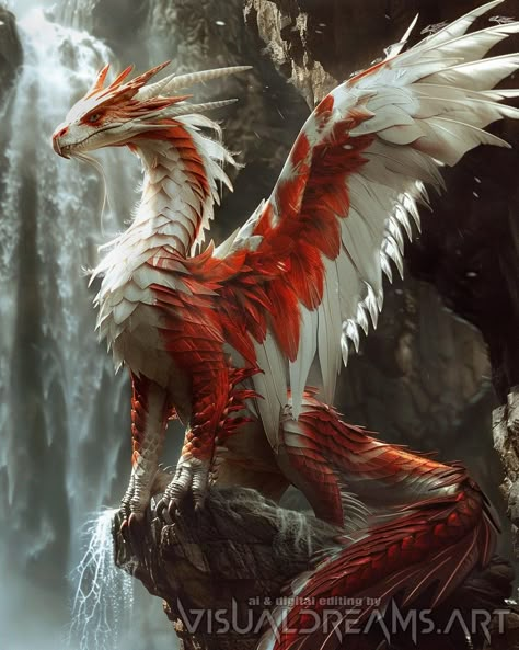 Dragons With Feathers, Dragon Perched, Feathered Dragon, Monster Artwork, Fantasy Tattoos, Dragon Artwork Fantasy, Dragon Rpg, Cute Fantasy Creatures, Beautiful Dragon