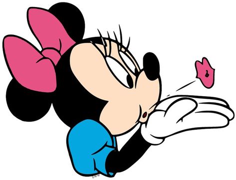 Minnie Mouse blowing a kiss #disney, #minniemouse Blowing A Kiss Drawing, Mouse Clip Art, Pizza And Ice Cream, Valentine's Design, Blow A Kiss, Disney Kiss, Kissing Drawing, Disney Characters Christmas, Riding A Unicorn