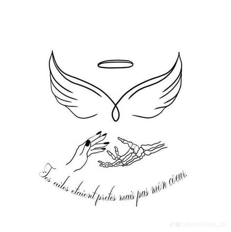 Tattoo For Someone Who Passed, Until We Meet Again Tattoo, Coco Tattoo, Grand Pere, Next Tattoo Ideas, Tattoo Design Book, My Tattoos, Next Tattoo, Angel Art