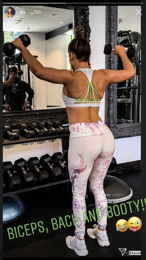 Jennifer Lopez Workout, Barbell Hip Thrust, Sculpted Arms, Celebrity Workout, Glute Bridge, Hip Ups, Back Muscles, Arm Workout, Lower Body