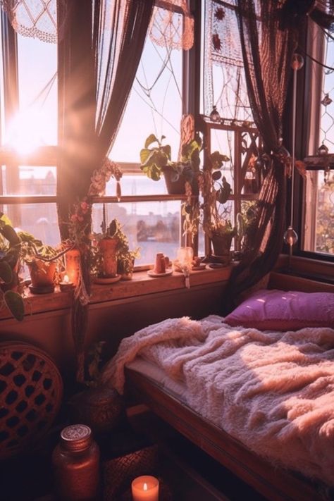 Dark Purple Room, Witchy Bedroom Ideas, Moody Coastal, Witch Bedrooms, Astrology Decor, Witchy Bedroom, Magical Bedroom, Goth Bedroom, Dark Bedroom