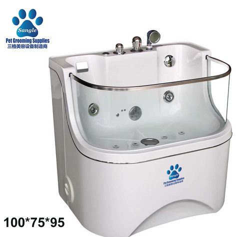 2020 New Type Full Glass Dog Bath Pet Grooming Tub, Grooming Shop Ideas, Dog Baths, Puppies Accessories, Sheep Shed, Dog Bath Tub, Dog Grooming Tubs, Pet Washing Station, Mobile Pet Grooming