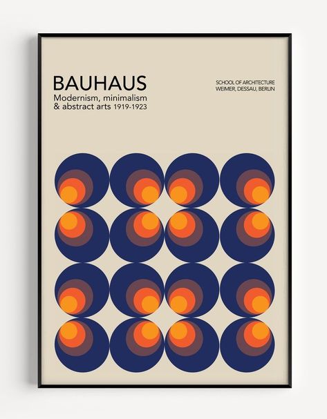 Bauhaus Art Print, Geometric Circles Bauhaus Poster, Minimal Bauhaus Wall Art, Modern Bauhaus Poster, Mid Century Poster A041 - Etsy UK Bauhaus Poster Design, Bauhaus Colors, Mid Century Poster, Modern Bauhaus, Bauhaus Print, Bauhaus Art, Bauhaus Poster, Geometric Poster, Bauhaus Design