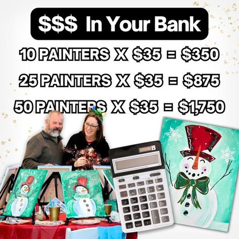 2409 Painters this Year already! These numbers are from one of our Paint Party Headquarters Members, Judy: $35 X 2409 = $84,315 ‌What if you could just teach one Paint Party a month? $35 X 10 Painters = $350 per month $350 X 12 months = $4,200 EXTRA! What if this could pay for your Christmas in cash? Or a fun trip! Now is the time! Join Paint Party Headquarters now before the Doors Close to New Members this FRIDAY AT MIDNIGHT! JOIN PAINT PARTY HEADQUARTERS: Link in Bio!!!! Plus, get the... Texas Art, Now Is The Time, At Midnight, Paint Party, The Doors, Travel Fun, 12 Months, Painter, This Year