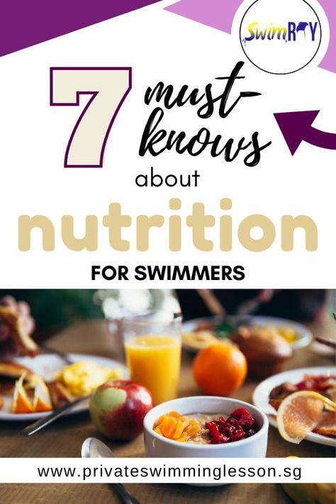 You know that swimming is one of the best sport to lose weight, but do you know what nutrients your body require when you swim? Click and read on the full article to understand what nutrition your body require when you swim! #swimming #swimmingsg #swimmingtips #foodforswimming #foodtips #health #privateswimminglesson Post Swimming Food, Swimmers Diet, Liquid Meals, Swimming Benefits, Best Sport, Light Snacks, Food Charts, Swimming Workout, Big Meals