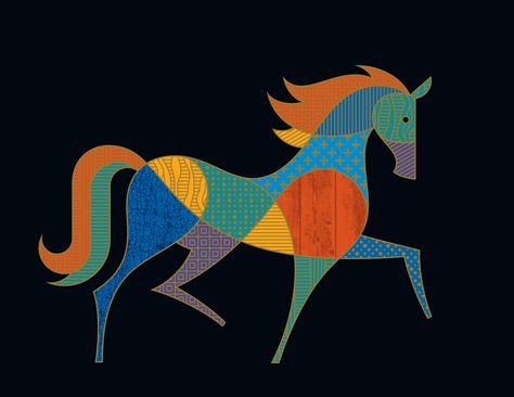 Horse Designs Art, Horse Illustration Design, Horse Illustration Art, Horse Graphic Design, Horses Illustration, Abstract Horse Art, Illustrative Design, Horses Art, Horse Graphic