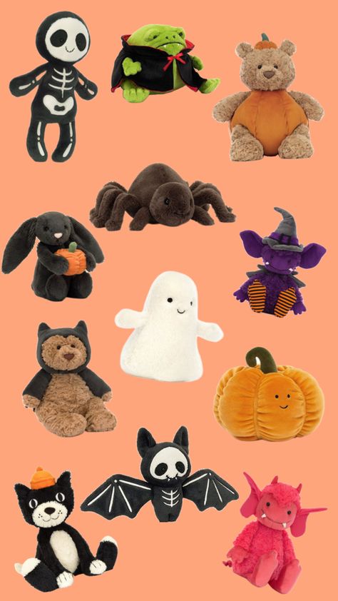 halloween jellycats 🎃💗 Halloween Jelly, Jelly Cat, Jellycat Stuffed Animals, Iphone Case Stickers, Cat Halloween, Case Stickers, Halloween Cat, Cute Halloween, Christmas List