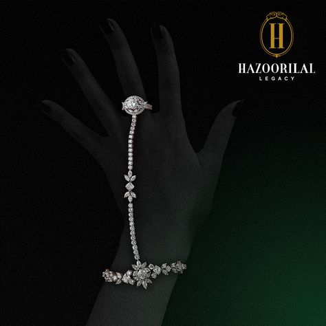 he only drama she likes is in her jewelry. #HazoorilalLegacy #Hazoorilal… Diamond Hathphool Designs, Diamond Hathphool, Diamond Jewelry Expensive, Diamond Kada, Jewellery Sketch, Haath Phool, Bridal Foot Jewelry, Silver Anklets Designs, Traditional Wedding Jewellery