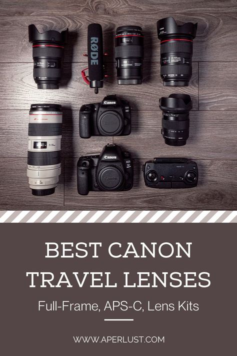 Have a Canon camera and planning to travel soon? Wherever you’re going, you need the right lenses to capture those subtle memories or epic moments. In this post, we cover the best Canon travel lenses to make sure you get that shot right the first time. #canon #lenses #lense #canonlense Canon Essential Lenses, Best Canon Lenses For Portraits, Canon Lenses Must Have, Canon R7 Tips, Photography Lenses Canon, Canon Camera Settings, Canon Camera Lenses, Canon Lenses For Portraits, Canon R7