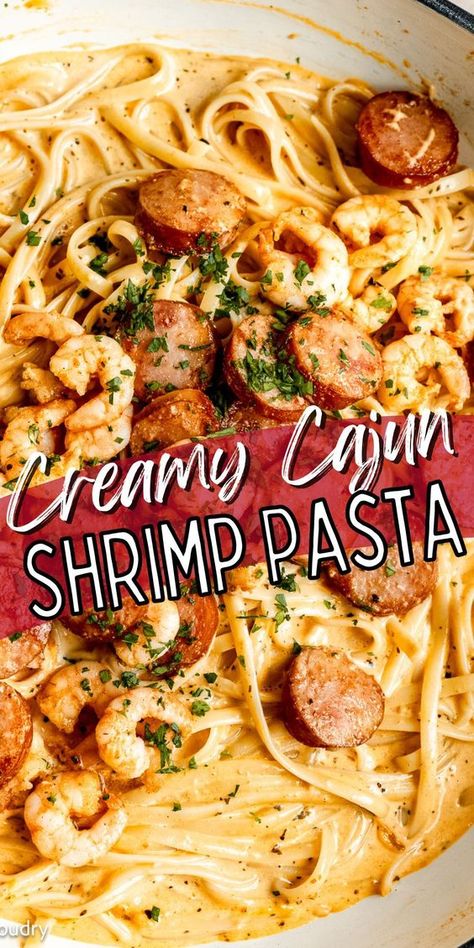 Alfredo Sauce Healthy, Cajun Pasta Recipes, Creamy Cajun Shrimp, Seafood Boils, Creamy Cajun Shrimp Pasta, Creamy Alfredo Sauce, Creamy Shrimp Pasta, Cajun Shrimp Pasta, Pasta Recipes Alfredo