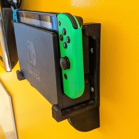 Switch Wall Mount, Diy Nintendo Switch Stand, Nintendo Switch Wall Mount, Nintendo Switch 3d Print, Nintendo Switch Stand, Diy Nintendo, Nintendo Switch Dock, Bedroom 2023, House Improvement