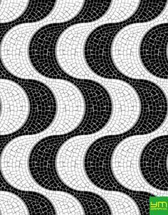 BRAZIL on Behance Famous Patterns, Brazil Design, Brazil Art, Paving Pattern, Urban Landscape Design, Wall Texture Design, Poster Black And White, Black And White Tiles, Art Poster Prints