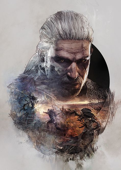 The Witcher 3 / Steelbooks on Behance Witcher Tattoo, Witcher Wallpaper, The Witcher Wild Hunt, The Witcher Game, The Witcher Geralt, Witcher Art, Amoled Wallpapers, Hunting Art, Witcher 3 Wild Hunt