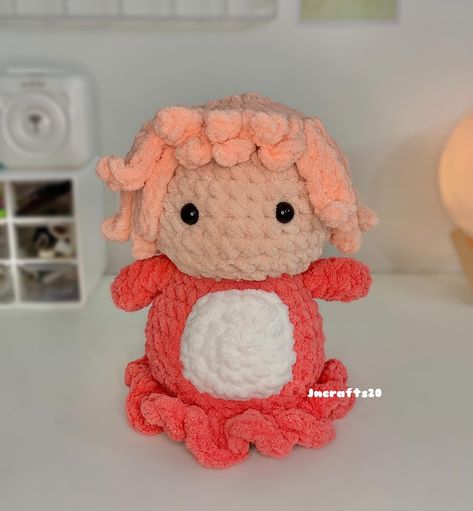 Bring the magic of Studio Ghibli to life with our adorable Ponyo Plush ! 🌊 A cuddly companion straight from the enchanting world of Hayao Miyazaki. ✨ Freehanded by ~ me 🙌🏻 . . . #studioghibli #crochet #amigurumi #handmade Crochet Ponyo Ghibli, Ponyo Crochet Free Pattern, Miyazaki Crochet, Studio Ghibli Crochet Pattern Free, Ponyo Crochet, Ghibli Amigurumi, Studio Ghibli Crochet, Ghibli Crochet, Anime Crochet