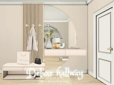 Sims 4 Furniture CC: Deluxe Hallway SET By Lapanemona Hallway Cc Sims 4, Sims 4 Cc Furniture Curseforge, Sims 4 Cc Furniture Hallway, Room Sims 4 Cc Patreon, Sims4 Hallway, Sims 4 Author Cc, Sims Hallway, Sims 4 Floor Lamp Cc, Sims 4 Balcony Cc