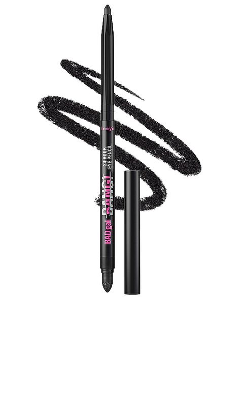 Benefit Cosmetics BADgal BANG! 24 Hour Eye Pencil 20.00 USD Benefit Eyeliner, Be Serious, Smoky Eyes, Pitch Black, Eyeliner Pencil, Spot Popping, Eye Pencil, Benefit Cosmetics, Beauty Lover