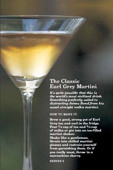 Gin Tea, Vodka Martini, Tea Cocktails, Martini Recipes, Earl Grey Tea, Tea Recipe, Julia Child, Earl Grey, Drink Up