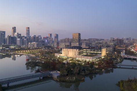 Lectures Hall, City Library, Ancient Books, Natural Ventilation, New Town, Reading Room, Site Plan, Ningbo, Architecture Firm