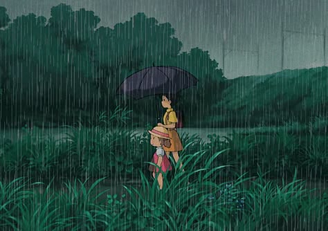 -GIF- Beau Gif, Aya Takano, My Neighbour Totoro, Ghibli Aesthetic, Arte 8 Bits, Aesthetic Gifs, Studio Ghibli Movies, Studio Ghibli Art, Ghibli Movies