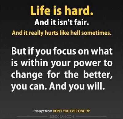 Life isn't fair but it's worth it The Path Less Traveled, Life Isnt Fair, Path Less Traveled, The Hacker, Notable Quotes, Truth Hurts, Get Motivated, Self Discipline, Change Is Good