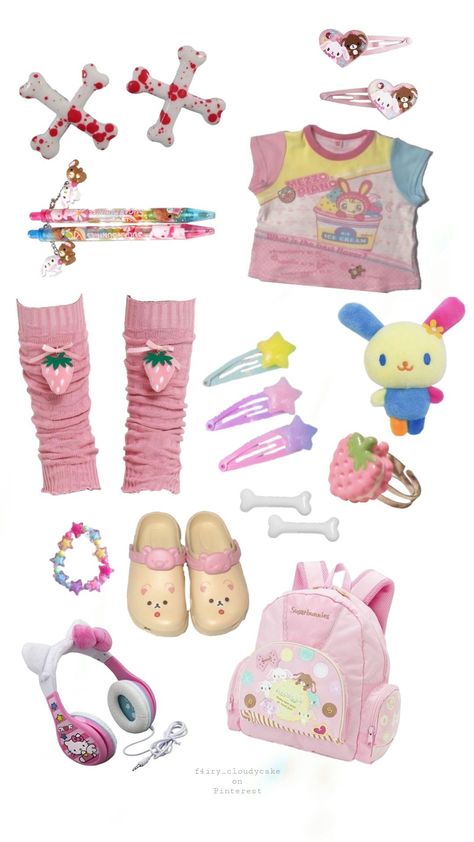 Cutecore Outfit Layout, Jojifuku Outfit, Cutecore Outfit, Cutecore Clothes, Kawaii Outfit Ideas, Kawaii Outfits, Silly Clothes, Yume Kawaii, Gyaru Fashion