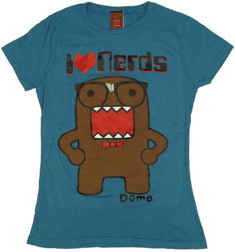 I ♥ NERDS Domo-kun T-shirt  (spendmoneyonline.net) Domo Shirt, I Heart Nerds, Domo Kun, Silly Clothes, Nerd Herd, Scene Outfits, Scene Fashion, Scene Kids, Swaggy Outfits