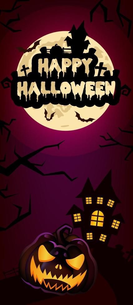 feliz halloween plantilla de banner vertical Creepy Backgrounds, Moon Illustration, Spooky Pumpkin, Fall Pictures, Halloween Wallpaper, Banner Template, Haunted House, Halloween Ideas, Superhero Logos