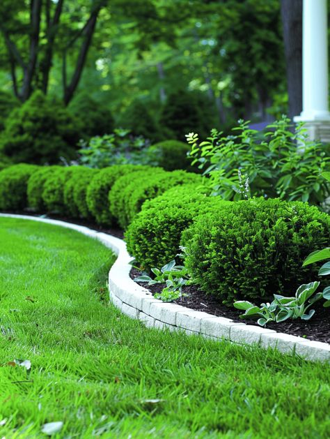 Limestone Garden Edging: Elegant Curb Stones for Your Garden Stacked Stone Garden Edging, Limestone Garden Edging, Limestone Edging, Limestone Garden, Curb Stone, Garden Edge, Paver Edging, Stone Edging, Limestone Pavers