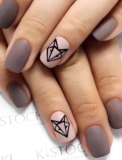 Wolf Nail Art, Wolf Nails, Amazing Nails, Nail Swag, Trendy Nail Art, Take The Cake, Pastel Nails, Nail Art Galleries, Minimalist Nails