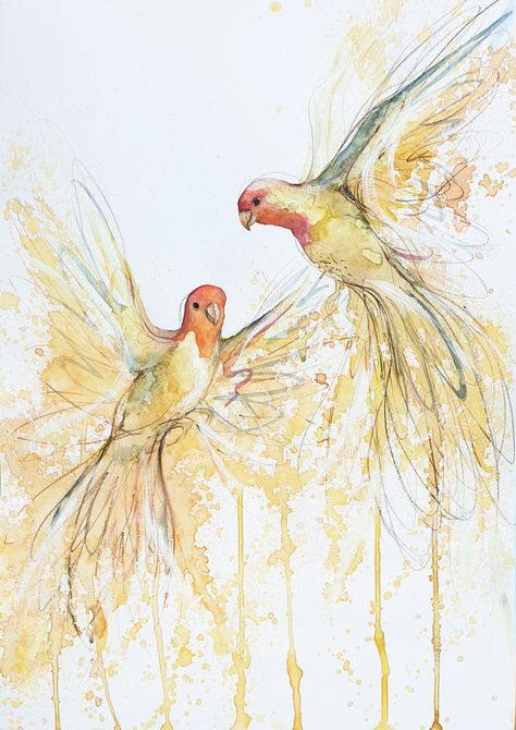 Painting Flying Birds, Flying Bird Art Painting, Flying Bird Watercolor Paintings, Watercolor Seagulls Flying, Owl In Flight Painting, Watercolor Paintings Of Animals, Drawing Artist, Interior Design Art, Birds Flying