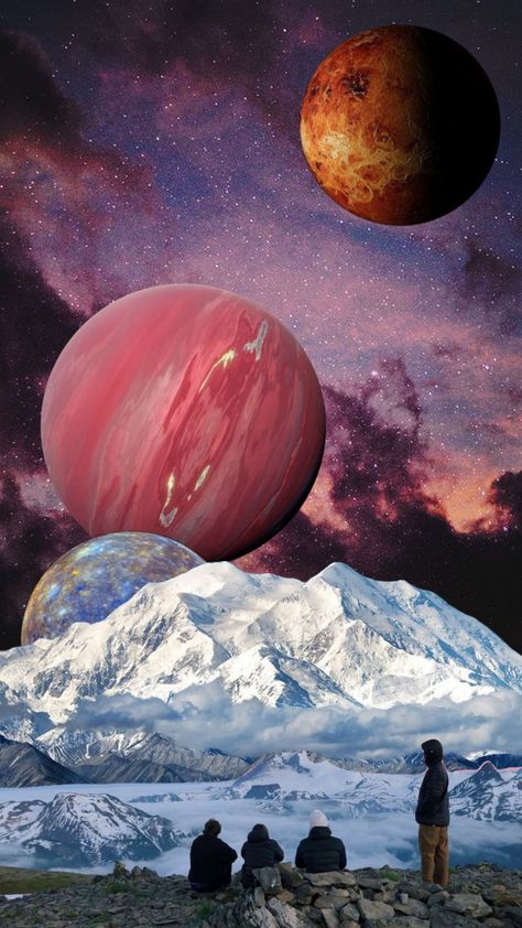 Half Planet Wallpaper, Space Mountain Pictures, Earth View From Space, Trippy Planets, 6 Word Stories, Space Collage, Black Hole Sun, Simple Phone Wallpapers, Space Mountain