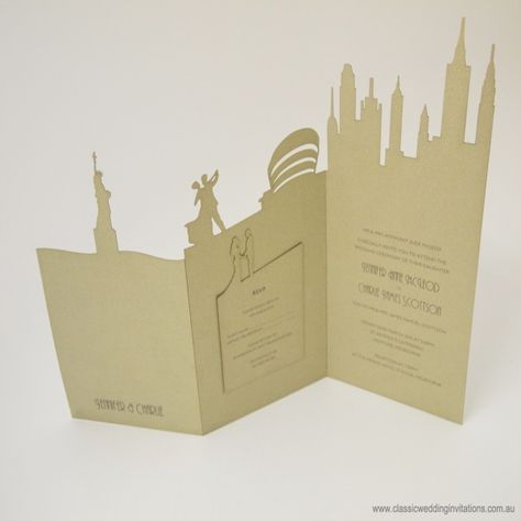 cool 12+ wedding invitations in nyc Check more at http://jharlowweddingplanning.com/12-wedding-invitations-in-nyc Letterform Design, Make Wedding Invitations, New York Landscape, Wedding Ceremony Invitations, Wedding Invitation Ideas, Funny Wedding Invitations, Classic Invitation, Delicate Wedding, Extravagant Wedding