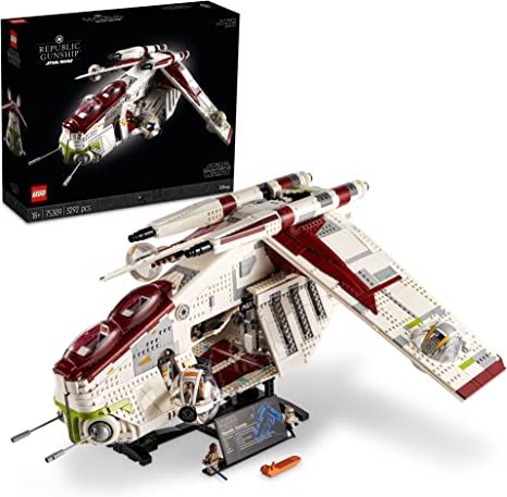 Star Wars Republic Gunship, Big Lego Sets, Star Wars Lego Sets, Lego Ucs, Lego Clone Wars, Lego For Adults, Battle Of Geonosis, Republic Gunship, Darth Vader Luke Skywalker