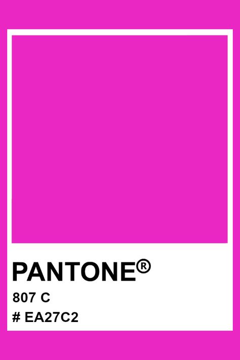 Pantone 807 C #pantone #color #neon #hex Neon Pantone, Clear Spring Palette, Logo Design Inspiration Sports, Neon Colour Palette, Pantone Matching System, Pantone Color Chart, Pantone Swatches, Pantone Colour Palettes, Purple Logo