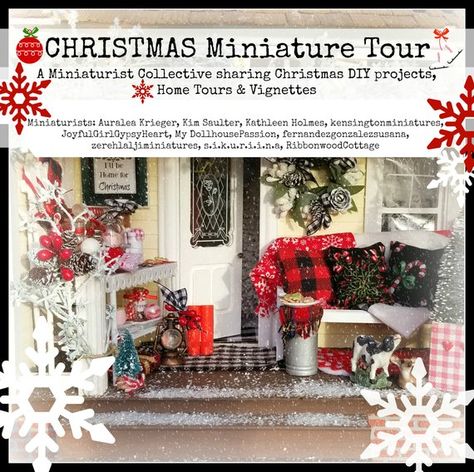 Have you seen this? Collective miniaturists Christmas Miniature Ebook! https://www.etsy.com/listing/642778800/christmas-miniature-tour-30-page Christmas Miniatures Scene, Shabby Wreath, Christmas Miniatures, Christmas Tours, Doll Home, Christmas Projects Diy, Navidad Diy, Wreath Tutorial, Miniature Christmas