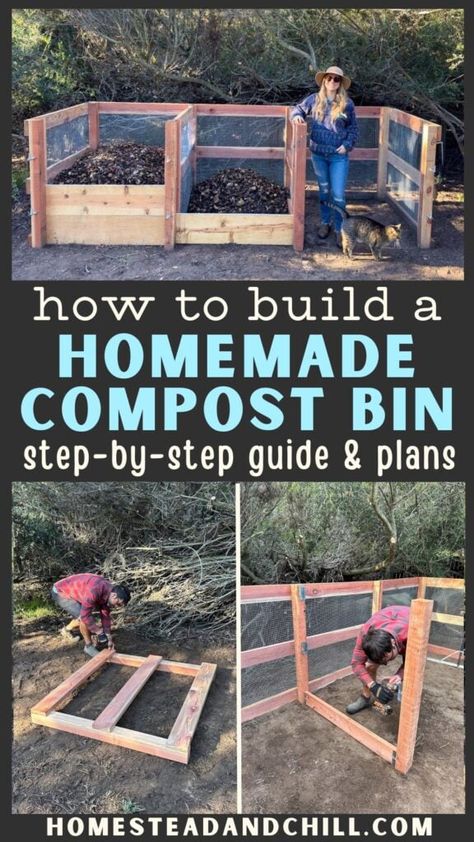 Hot Compost, Homemade Compost Bin, Backyard Compost, Wooden Compost Bin, Countertop Compost Bin, Homemade Compost, Diy Compost Bin, Best Compost Bin, 1 Acre Homestead