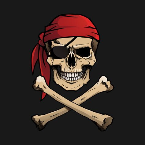 Check out this awesome 'pirate+skull' design on @TeePublic! Pirate Skull And Crossbones, Skull Reference, Cubism Art, Waves Wallpaper, Shirt Graphics, Swag Cartoon, Pirate Skull, Pirate Life, Art Gallery Wallpaper